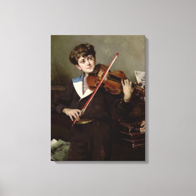 Impressão Em Tela O Violinista (Frente)