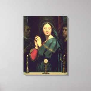 Impressão Em Tela O Virgin com o anfitrião, 1841