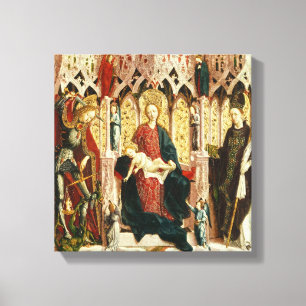 Impressão Em Tela O Virgin e a criança Enthroned, c.1475