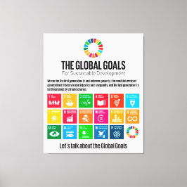 Impressão Em Tela Objetivos globais para o desenvolvimento sustentáv