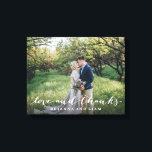 Impressão Em Tela Obrigados e amor Simples Cheio de Script Foto Base<br><div class="desc">Mostre sua foto favorita e diga obrigados com este poster que diz "amor e obrigados" em um roteiro bonito.</div>