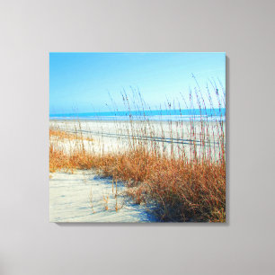 Impressão Em Tela Oceano, areia e plâncton vegetal em Myrtle Beach