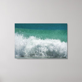 Impressão Em Tela Oceano Atlântico Quebrando onda enrolada