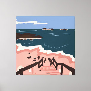 Impressão Em Tela Oceano Blues