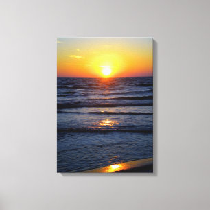 Impressão Em Tela Oceano Sunset