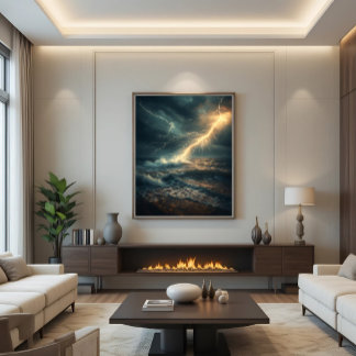 Impressão Em Tela Ocean's Fury