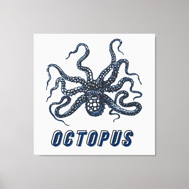 Impressão Em Tela Octopus (Frente)