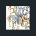 Impressão Em Tela Octopus Blue Pastel Cor Aquarela Arte<br><div class="desc">arte polvo</div>