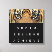 Ocupação motivadora de olhos de tigre que alcança