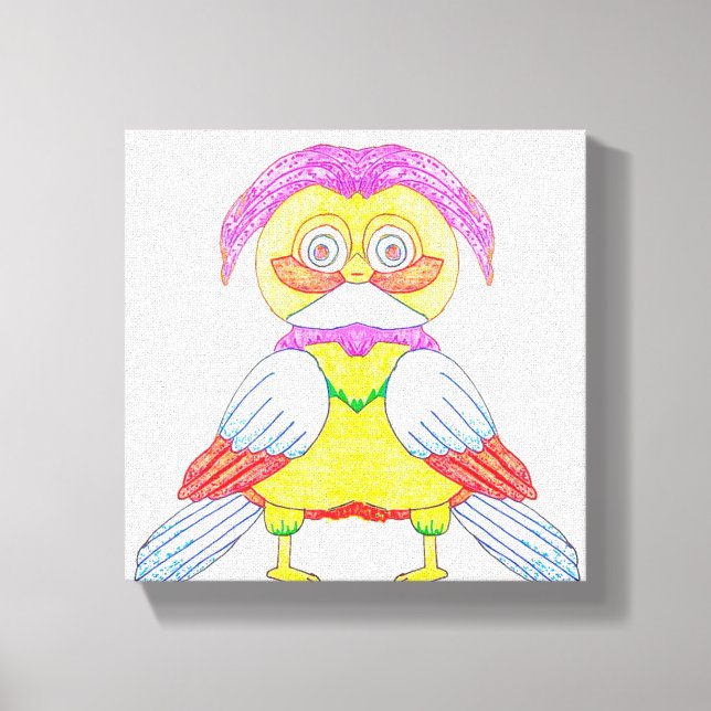 Impressão Em Tela Odd Owl (Frente)