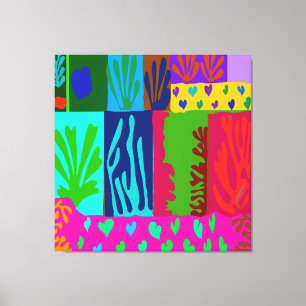 Impressão Em Tela Ode para Colagem Matisse