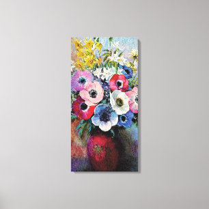 Impressão Em Tela Odilon Redon Anemones - Simbolismo de Arte Bela