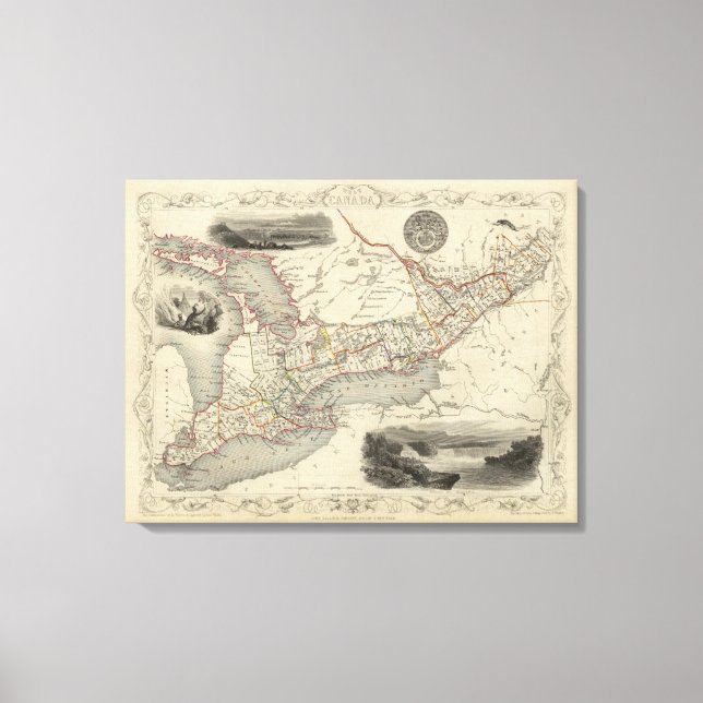 Impressão Em Tela Oeste do Canadá (Frente)