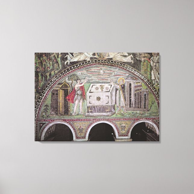 Impressão Em Tela Oferta de Abel e Melchisedech no Altar (Frente)