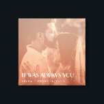 Impressão Em Tela Oferta de Foto Personalizada de Sobreposição de Co<br><div class="desc">Este na moda personalizado decor de parede vem em uma camada de cor esbranquiçada da fotografia do casal (melhor para usar uma foto em preto e branco) e uma tipografia moderna. Você pode editar esta tela de desenho com sua foto,  nomes,  número de anos ou qualquer mensagem personalizada.</div>