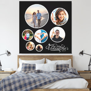 Impressão Em Tela Oferta Grande do Namorados de Colagem de Fotos Ele