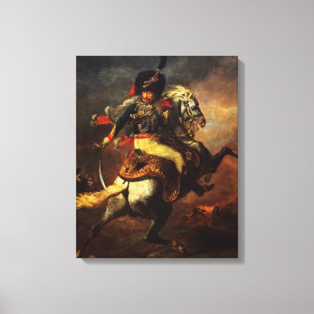 Impressão Em Tela Oficial dos Hussars, 1814 (Frente)