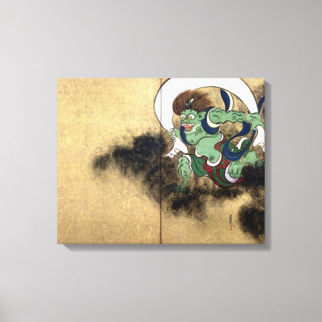 Impressão Em Tela Ogata Kōrin Wind God (Frente)