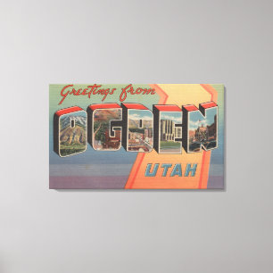 Impressão Em Tela Ogden, UtahLarge - Letra ScenesOgden, UT