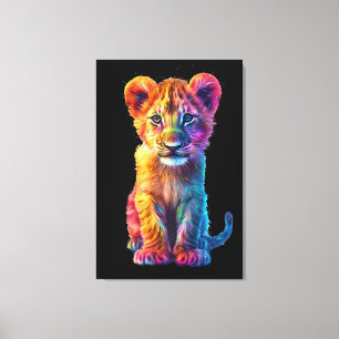 Impressão Em Tela Oh Bebê Grande Filhote de Gato