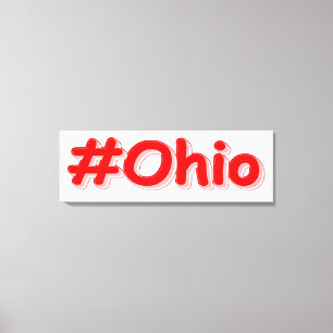 Impressão Em Tela "#Ohio" Design. Comprar Agora