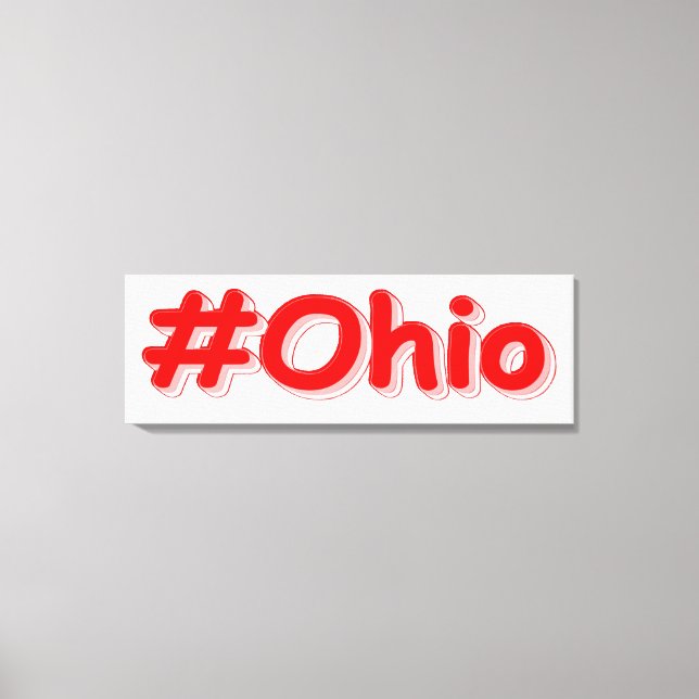 Impressão Em Tela "#Ohio" Design. Comprar Agora (Frente)