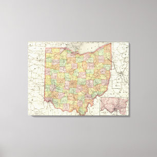 Impressão Em Tela Ohio e Condado de Hamilton