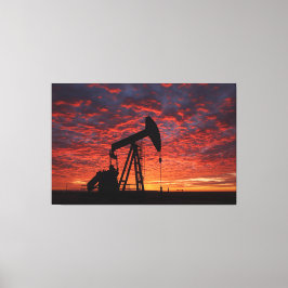 Impressão Em Tela Oil Pumpjack Poster - West Texas Industrial Print