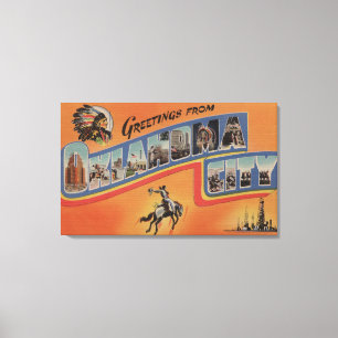 Impressão Em Tela Oklahoma City, Oklahoma - grandes cenas da letra