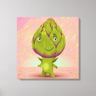 Impressão Em Tela Olá Meu Nome É Artichoke