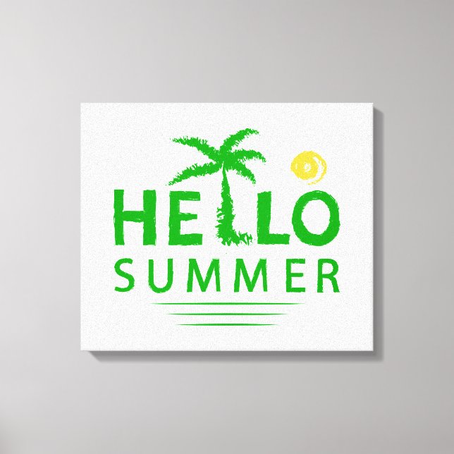 Impressão Em Tela Olá Summer (Frente)