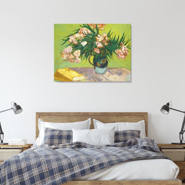 Impressão em Tela Oleandros Van Gogh (Insitu(Quarto))