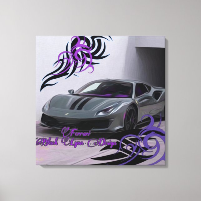 Impressão Em Tela Óleo de Jhgf Black Lyon design (Frente)