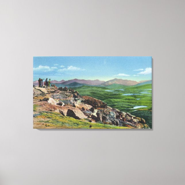 Impressão Em Tela Olhando para baixo do Memorial Whiteface Hwy (Frente)