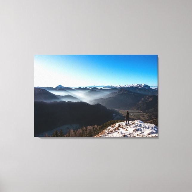Impressão Em Tela Olhando para novos horizontes (Frente)