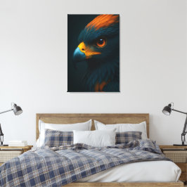 Impressão Em Tela Olhar Majestoso – Retrato de Águia Ultra-Realista