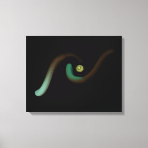Impressão Em Tela Olho do Observador Arte Minimalista