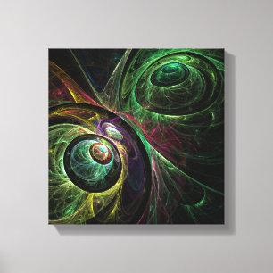 Impressão Em Tela Olho para a Abstrato de Arte Negra e Branca