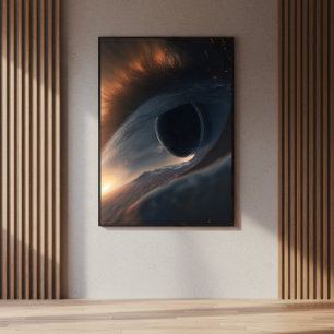 Impressão Em Tela Olho que Tudo Vê Abstrato