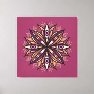 Impressão Em Tela Olhos assustadores Flores Psicodélicas Arte Trippy