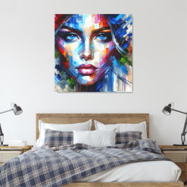 IMPRESSÃO EM TELA OLHOS AZUIS