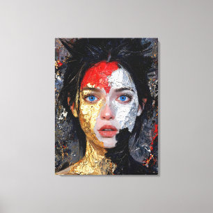 Impressão Em Tela Olhos da Brasa – “Retrato de Brasas”