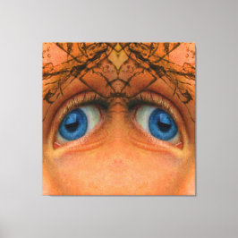 Impressão Em Tela Olhos de um Alien