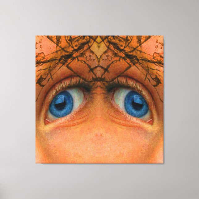 Impressão Em Tela Olhos de um Alien (Frente)
