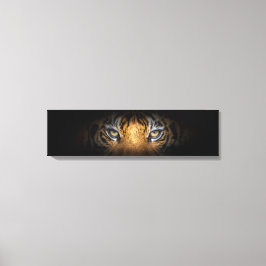 Impressão Em Tela Olhos De Uma Tela Panorâmica De Tigre