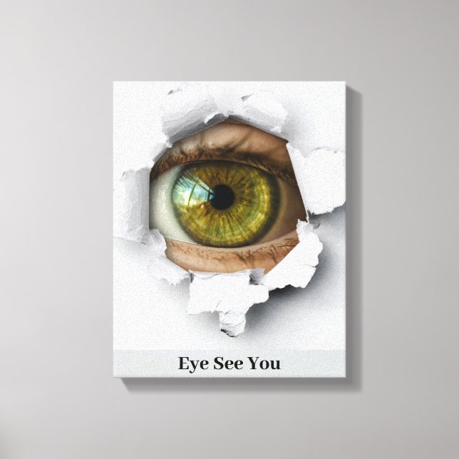 Impressão Em Tela Olhos Vemo-Nos (Frente)
