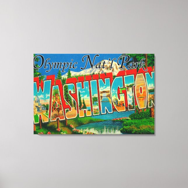 Impressão Em Tela Olimpiadas Nat'l Park, Washington (Frente)