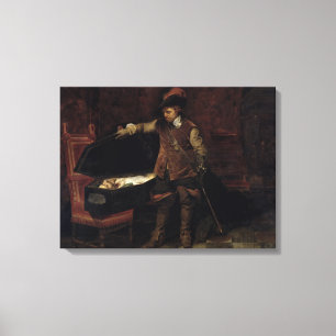 Impressão Em Tela Oliver Cromwell que abre o caixão de Charles