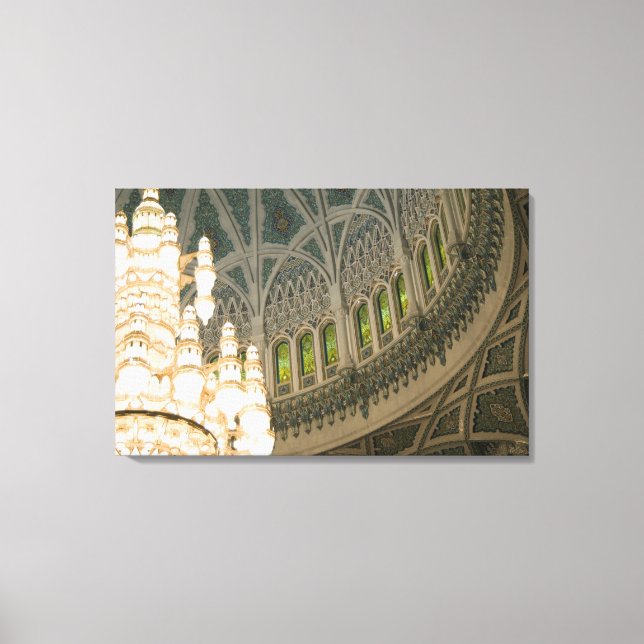 Impressão Em Tela Omã, Muscat, mesquita Sultão Qaboos (Frente)