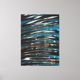 Impressão Em Tela Onda Gráfica Grunge